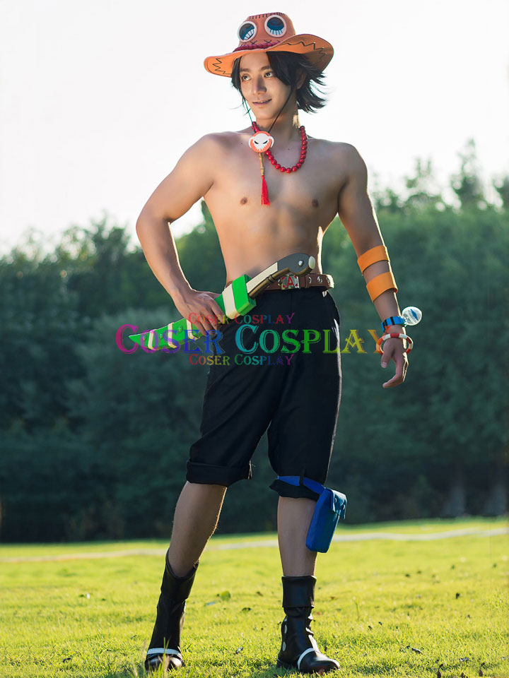 1901 ONE PIECE Portgas D Ace Anime Cosplay Costume